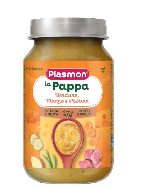 PLASMON LA PAPPA VERDURE MANZO E PASTINA 200 G - Farmacia Mastrangelo 