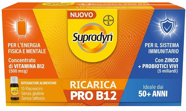 SUPRADYN RICARICA PRO B12 10 FLACONCINI - Farmacia Mastrangelo 