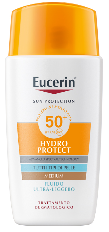 EUCERIN SUN FLUIDO ULTRA LEGGERO TINTED SPF50+ 50 ML - Farmacia Mastrangelo 