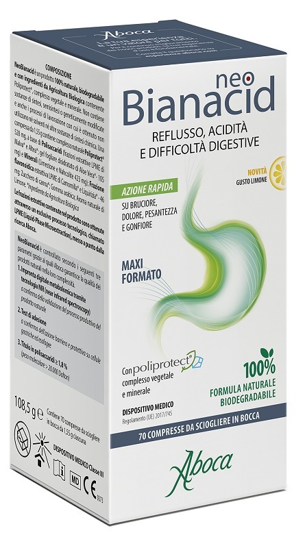 NEOBIANACID 70 COMPRESSE LIMONE - Farmacia Mastrangelo 